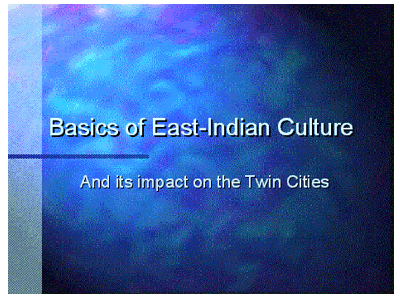India presentation 1: cover